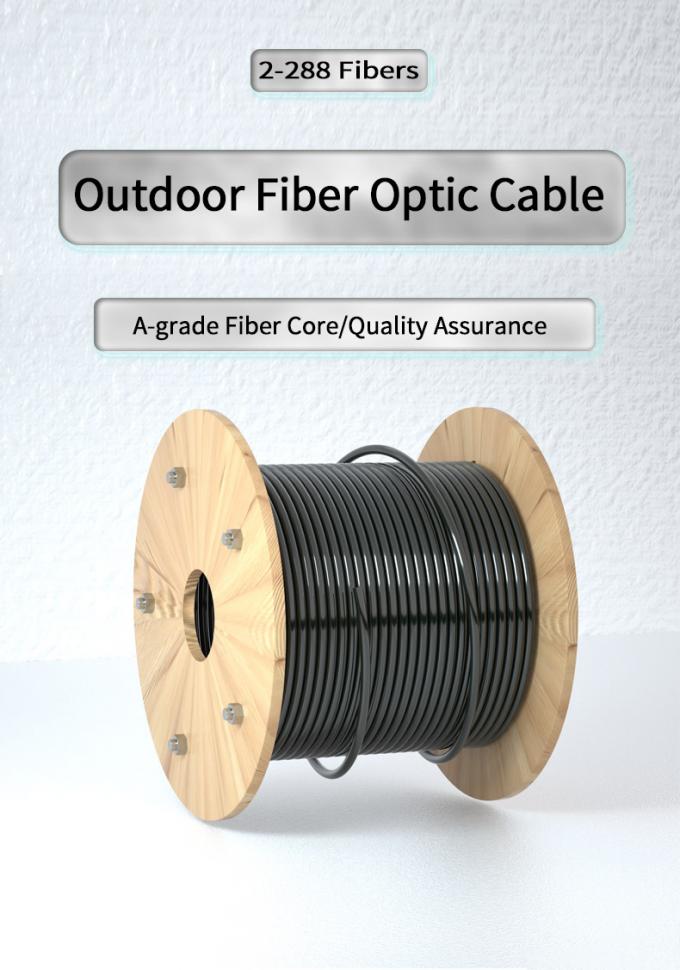 OS1 OS2 Armoured Fibre Cable Telecom Outdoor Armored Fiber Optic Cable