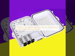 PC/ABS 8 Core Optical Fiber Terminal Box Wall Mounted Outdoor Fiber Termination Box