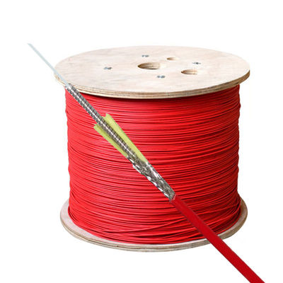 Beli Red Indoor Flame Retardant Jacket DTS Distributed Temperature Sensing Fiber Optic Cable pembuatan online