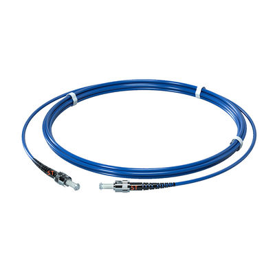 Beli FTTH PVC 3.0MM Single Mode G657A1 3M ST/UPC-ST/UPC Armored Fiber Optic Patch Cord pembuatan online