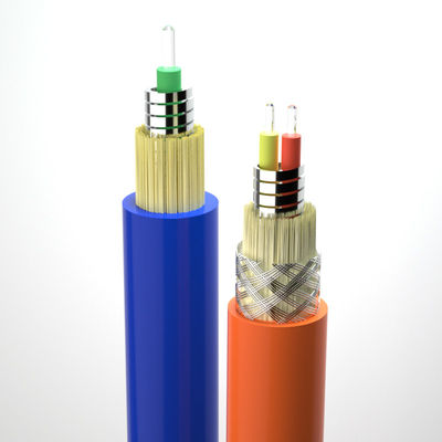 Beli Kabel Serat Optik Lapis Baja Spiral 2.0/3.0mm CPR FTTH 1 Inti Mode Tunggal Dalam Ruangan Fleksibel pembuatan online