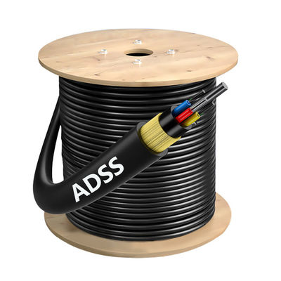 Beli Kabel serat optik ADSS Dielektrik G652D G657A1 G657A2 Kabel serat optik udara luar ruangan pembuatan online