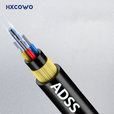 Beli Kabel serat optik mode tunggal yang disesuaikan Kabel ADSS inti 6/12/24/48/96 pembuatan online