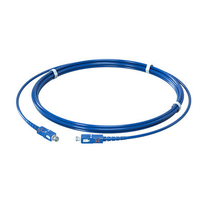 Beli Tipe Serat Serat Tunggal Mode Tunggal Kabel Patch Lapis Baja SC-UPC/SC-UPC Biru 9/125um pembuatan online