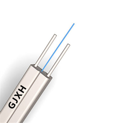 Beli HXCOWO GJXFH GJXH SM Drop Fiber Cable dengan Steel Wire atau FRP FTTH Cable pembuatan online
