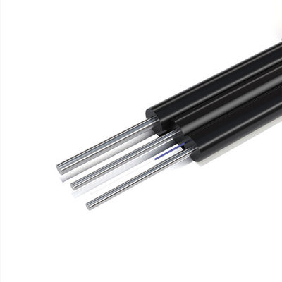 Beli HXCOWO FTTH Outdoor GJYXCH 1 2 4 Core G657A1 Steel Wire atau FRP Black Fiber Optic Drop Kabel pembuatan online