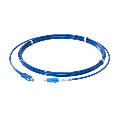 Beli Single Mode 9/125 G652D Simplex SC/UPC-LC/UPC Armored Fiber Optic Patch Cord for Signal Transfer pembuatan online
