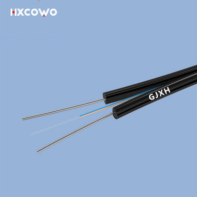 Beli Kecepatan Internet Kabel Serat Optik Indoor GJXH Anggota Kekuatan Logam G657A1 2Core pembuatan online