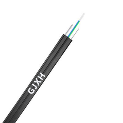 Beli HXCOWO Flat Fiber Optic Cable Mode Tunggal Fig8 FTTH Flat Drop Cable pembuatan online