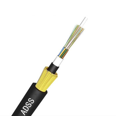 Beli ADSS 24 Core Fiber Optic Cable With High Tension Wire Double Jacket pembuatan online