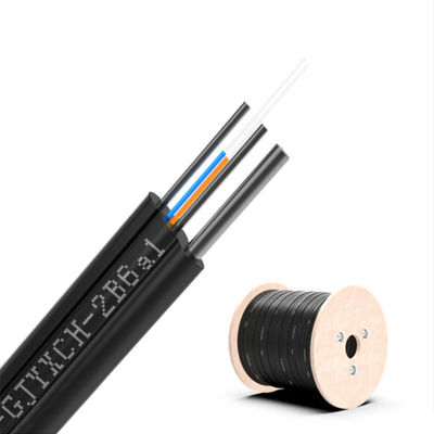 Beli Jumlah konduktor ≥ 10 FTTH 2 Core Fiber Optic Drop Cable 1km GJYXCH dengan panjang kustom pembuatan online