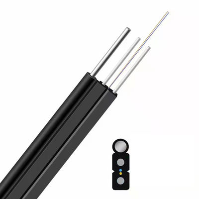 Beli 1F Warna Disesuaikan Gambar 8 Kabel Serat Optik Flat Drop Outdoor FTTH pembuatan online