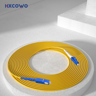 Beli HXCOWO LC SC/UPC Optical 1M Single Mode Single Core 3.0mm Fiber Cable Patch for FTTX pembuatan online