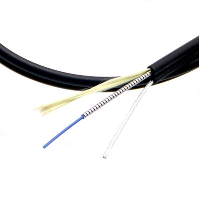 Beli G657A LSZH Aerial Figure 8 Drop Indoor Outdoor Armored Fiber 2-4 Core pembuatan online