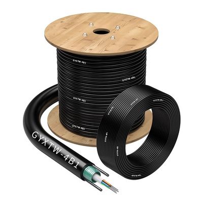 Beli Outdoor Drop Armored Fiber Optical Cable HXCOWO FTTX Solusi GYXTW 4 6 8 12 Inti pembuatan online