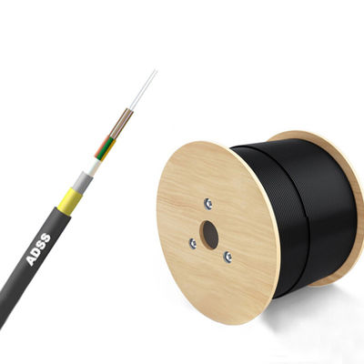 Beli Black ADSS Fiber Optic Cable Multi Mode For High Speed Data Transmission pembuatan online