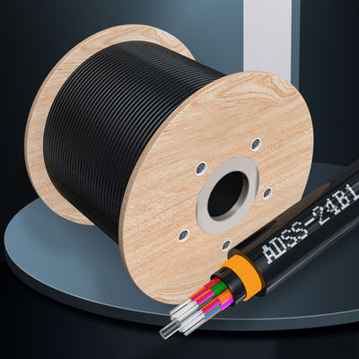 Beli Double Jacket G652D ADSS All Dielectric Self Supporting Black ADSS Fiber Optic pembuatan online