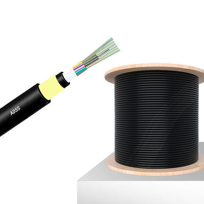 Beli Single Mode ADSS Fiber Cable G657A Outdoor Self Supporting Aerial Fiber Cable pembuatan online