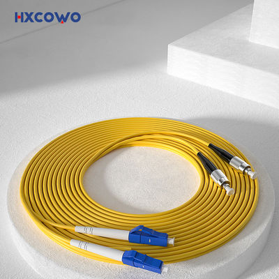 Beli Armored Fiber Cable Patch HXCOWO OM4 LC UPC to FC Duplex Multimode Fiber Optic Cable pembuatan online
