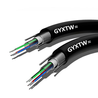 Beli Kabel Serat Optik Lapangan Berperisai Hitam G652D Kabel Serat Optik Saluran pembuatan online