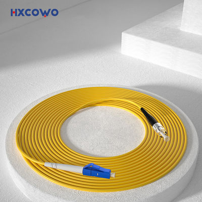 Beli HXCOWO SM SX G657A2 LC/UPC-FC 2 3mm LSZH Armored Fiber Optic Cable Patch for Wifi Network pembuatan online