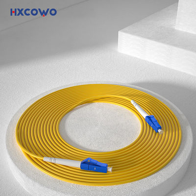 Beli HXCOWO FTTH Simplex Fiber LC APC UPC G652D/G657A1 SM Jumper Armored Fiber Optic Cable Patch pembuatan online