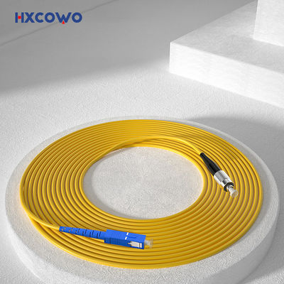 Beli Customized Colors HXCOWO FTTH SC/FC UPC APC Armored SM MM SX DX Fiber Optic Cable Patch pembuatan online