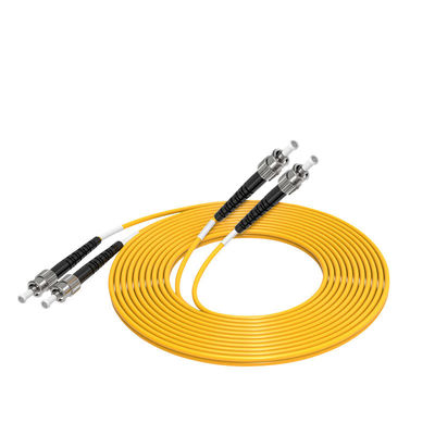 Beli Customized Lengths HXCOWO ST Single-Mode 9/125 OS2 Duplex Fiber Optic Cable Patch pembuatan online