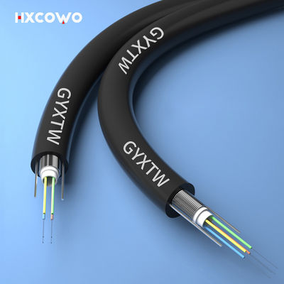 Beli GYXTW Kabel Serat Optik Lapisan HXCOWO Mode Tunggal Mendukung Sendiri pembuatan online