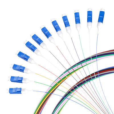 Beli HXCOWO SM G657A 12 Cores Colors LC/APC LC/UPC FTTH Fiber Optic Pigtail for 3G Network pembuatan online