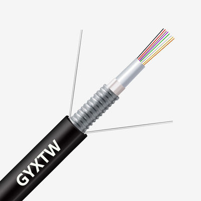 Beli Custom Length HXCOWO GYXTW G652D 2/4/6/8/12/24/24/48/96 Core Armoured Fiber Optic Cable pembuatan online