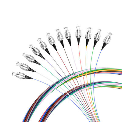 Beli G657 12Color 0.9mm 1.5M Fiber Optic Pigtail for FTTX Wavelength 850nm/1310nm/1550nm pembuatan online