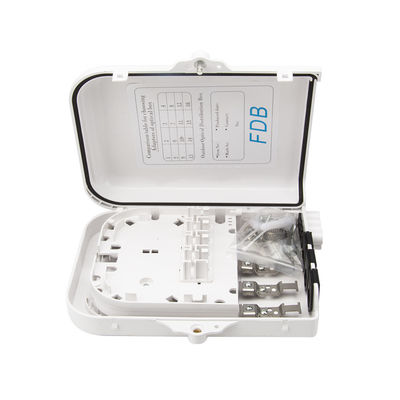 Beli Black White OEM Fiber Optic Distribution Box FTTX 8 Core With 1 8 PLC Splitter pembuatan online
