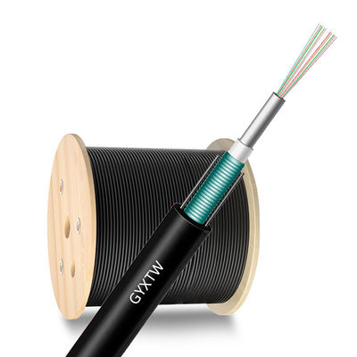 Beli 12 Cores GYXTW Aerial Outdoor Steel Wire FTTH Armoured Fiber Optic Cable for Superior pembuatan online