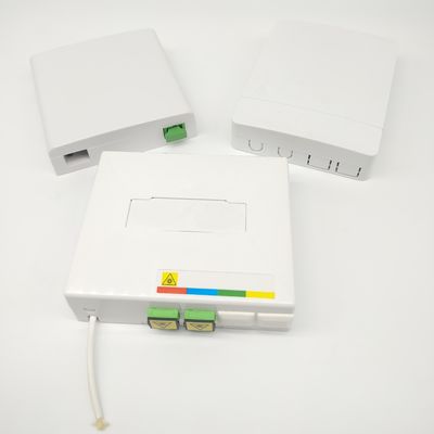 Beli 2 Port Ftth Fiber Optic Termination Box SC/APC Adapter Fiber Termination Boxes pembuatan online