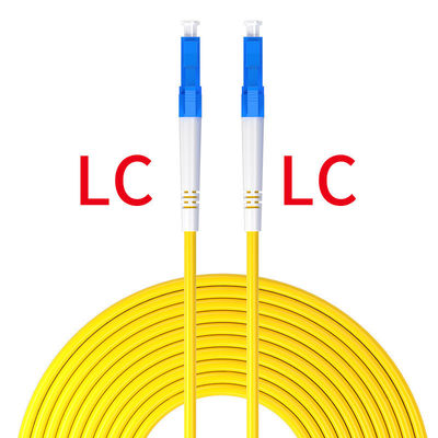 Beli Fiber Optic Patch Cord LC UPC/LC UPC 2.0mm PVC OFNR 9/125 Single Mode Fiber Optic Cable Patch pembuatan online