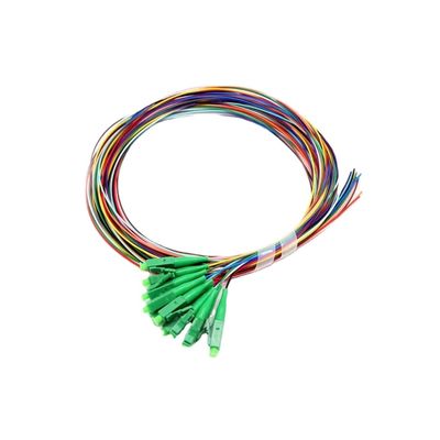 Beli Customized LC Fiber Pigtails 0.9mm 2mm 3mm Cable Diameter Patch Cord Pigtail pembuatan online