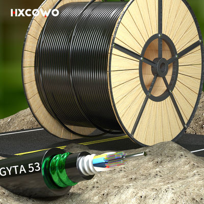 Beli G652D/G657A1/G657A2 Fiber Optic Cable GYTA53 6-288 Core for Telecom Comunication pembuatan online