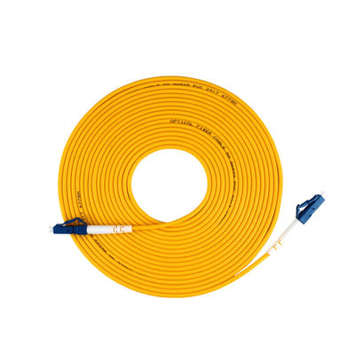 Beli Indoor SM G652D G657A1 G657A2 Simplex 3.0mm LC UPC Fiber Optic Cable Patch untuk FTTxFTTB pembuatan online