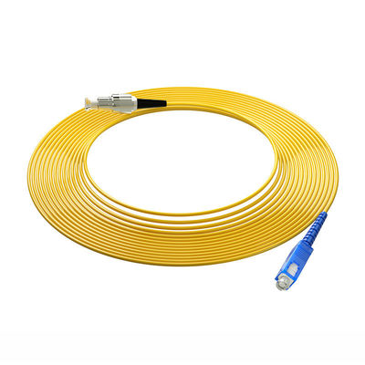 Beli HXCOWO OM3 SC FC LC ST 850nm/1310nm/1550nm Simplex Multi Mode Kabel Serat Optik Patch pembuatan online