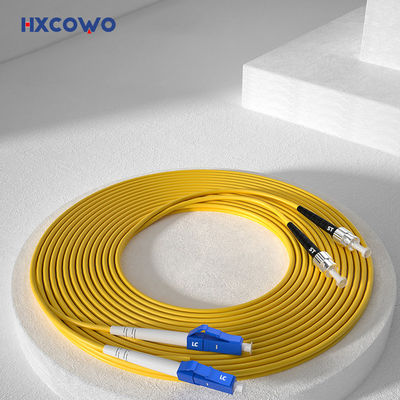 Beli Kabel Patch Lapis Baja Dupleks Kuning 1,5m HXCOWO 2.0mm SM MM 9/125 LC/UPC Ke ST pembuatan online