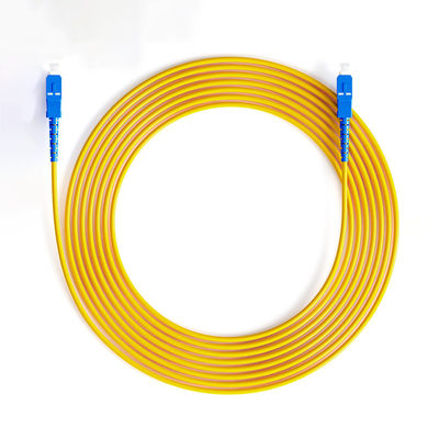 Beli Wiegand Network PVC Jacket SC/UPC Single Mode Simplex Armored Fiber Optic Cable Patch pembuatan online