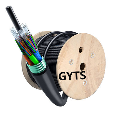 Beli GYTS 24 48Cores Kabel Serat Optik Lapis Baja Pemakaman Langsung SM Luar Ruangan Untuk Jaringan Stabil pembuatan online