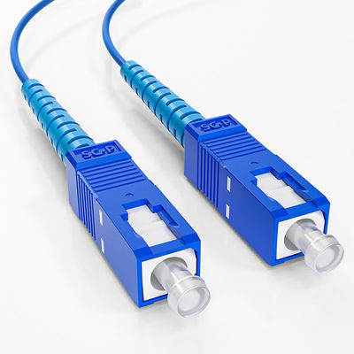 Beli Blue SC SM 2.0 MM 3.0 MM 1M 2M 5M 10M Armored Fiber Patch Cord For FTTN Network pembuatan online