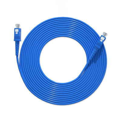 Beli HXCOWO Single Mode Simplex SC UPC Fiber Jumper Spiral Armored Fiber Optic Cable Patch pembuatan online