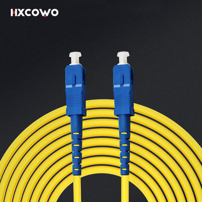 Beli FTTH Armored Fiber Optic Patch Cable G652D G657A1 G657A2 HXCOWO SC SC UPC APC pembuatan online