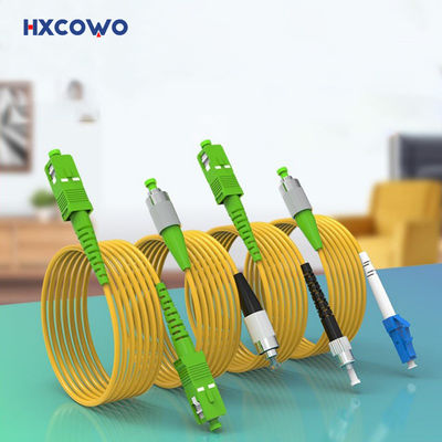 Beli 1 inti Kabel Patch Serat Optik HXCOWO SC/FC/LC/ST Kehilangan Rendah APC/UPC 9/125 SM SX 3M G657A pembuatan online