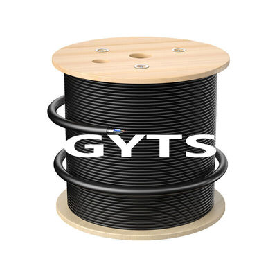 Beli GYTS GYTA 12 24 48 96 Core Fiber Optic Cable Black Outdoor Armored Cable pembuatan online