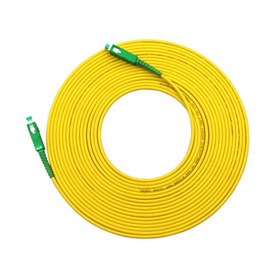 Beli HXCOWO SM G652D 2.0mm PVC Simplex Fiber Patch Cord in Custom Length with SC/APC Connector pembuatan online