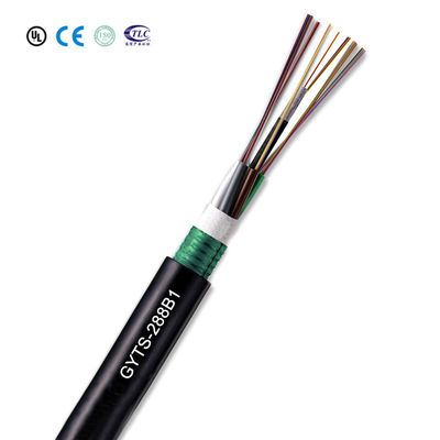 Beli G655 GYTS Optical Fiber Armored Cable With PE Jacket Outdoor Armored Cable pembuatan online